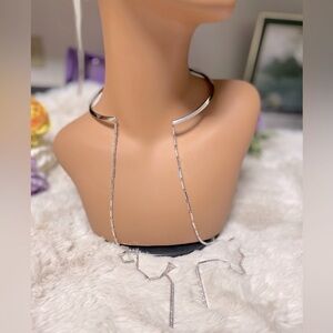 Eddie Borgo Silver Necklace with Elegant Waterfall Design
